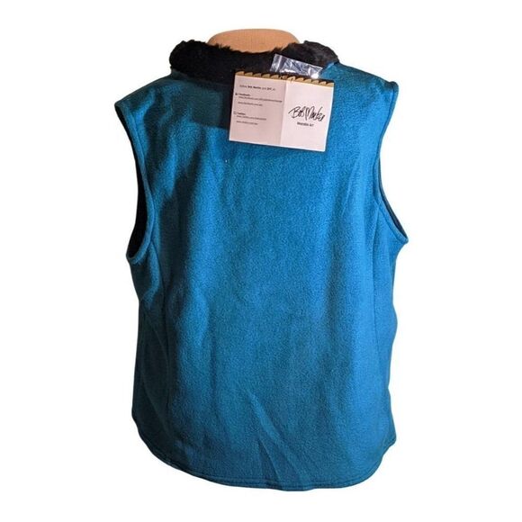 🆕 NWT BOB MACKIE WEARABLE ART TEAL/BLACK/COPPER VEST - Picture 3 of 8